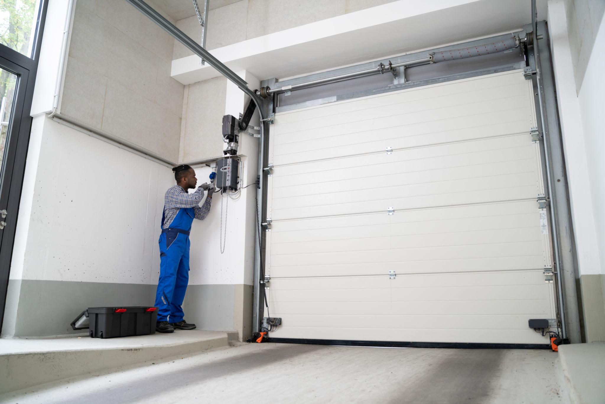 New garage door installation