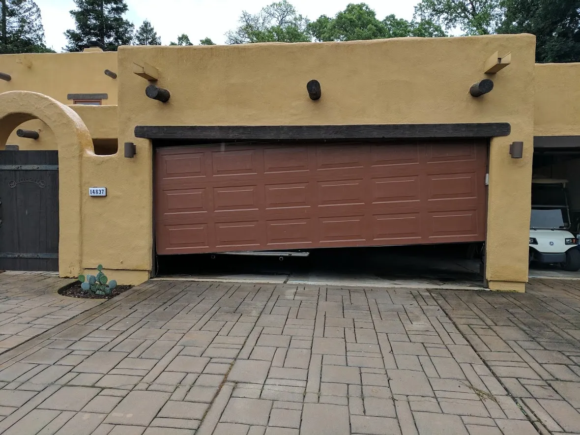 Garage door off track emergency repair