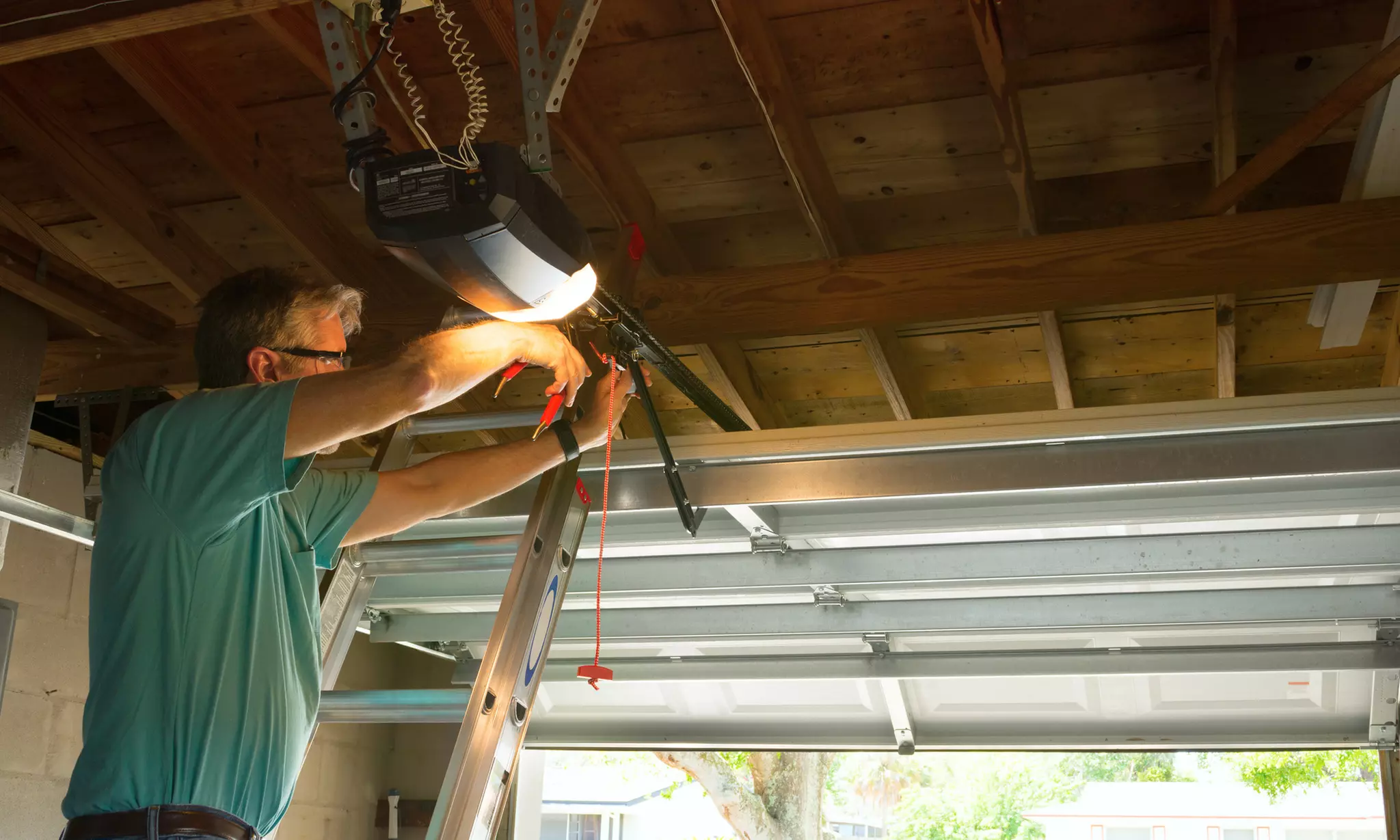 Garage door maintenance and tune-up service